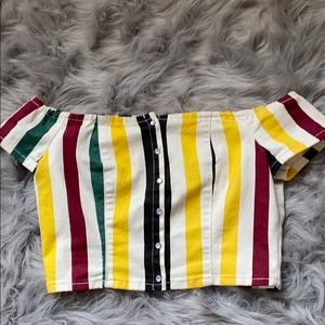 Off the shoulder Crop